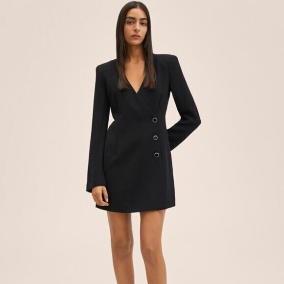 Mango Buttoned wrap dress Size 10 - Picture 1 of 16